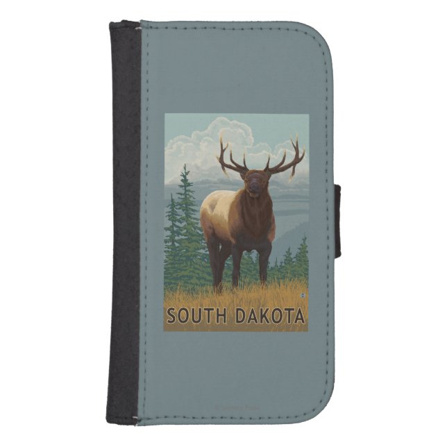 Elk SceneSouth Dakota Samsung Galaxy Wallet Case (Front)