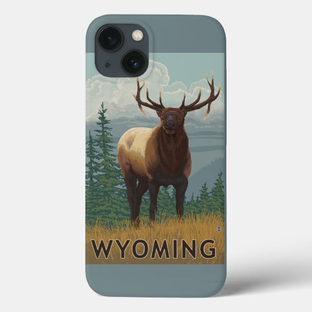 Elk SceneWyoming Case-Mate iPhone Case (Back)