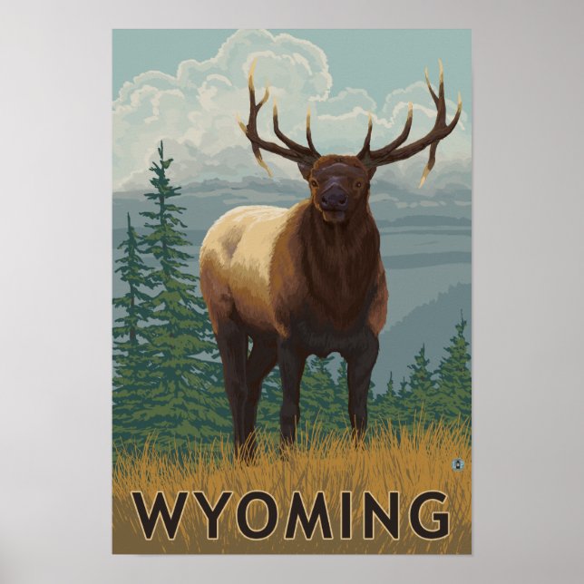Elk SceneWyoming Poster (Front)