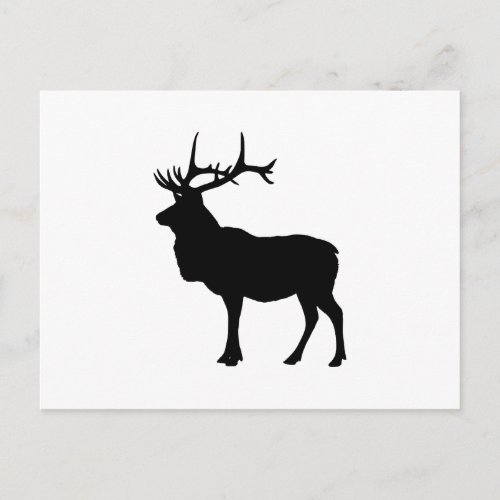 Elk Silhouette Postcard