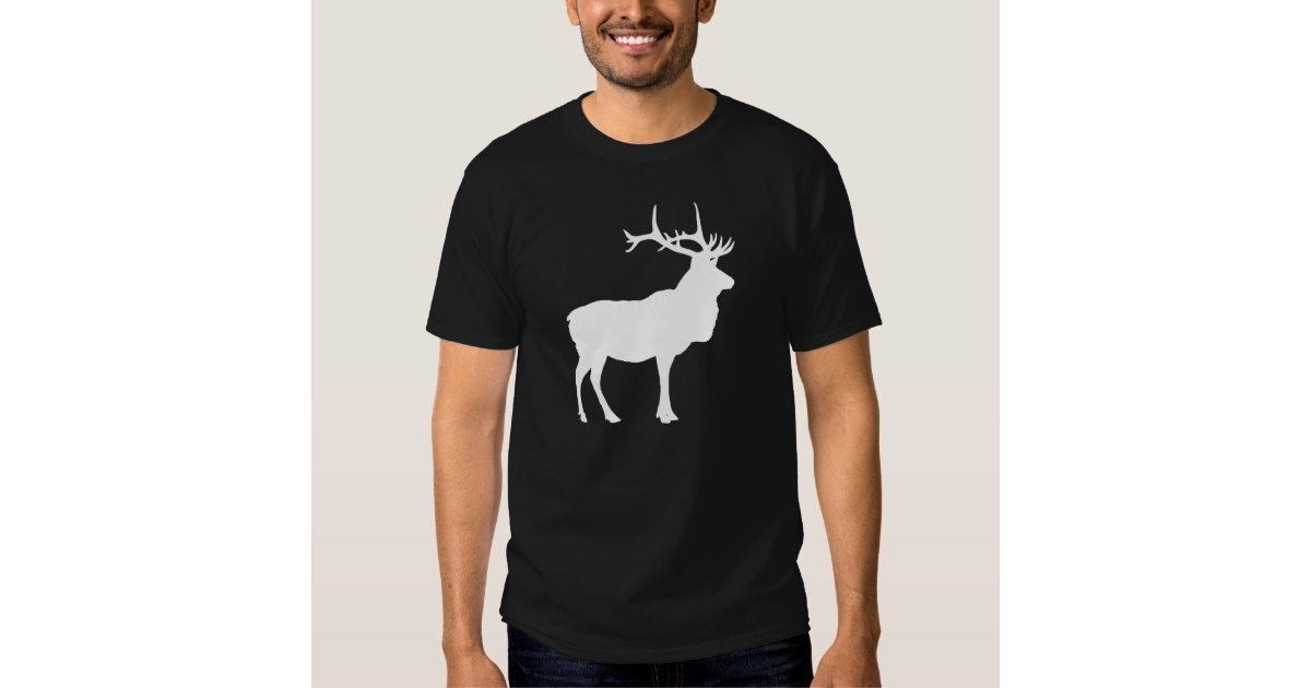 Elk Silhouette T Shirt | Zazzle