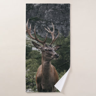 ELK STACK DEER BATH TOWEL