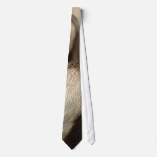 Elk Tail and fur Tie
