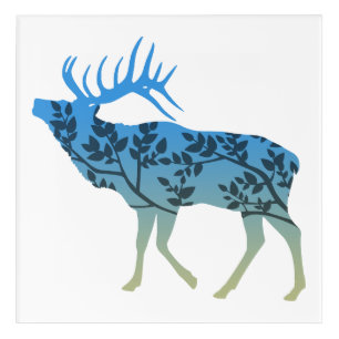 Elk Tree Acrylic Print