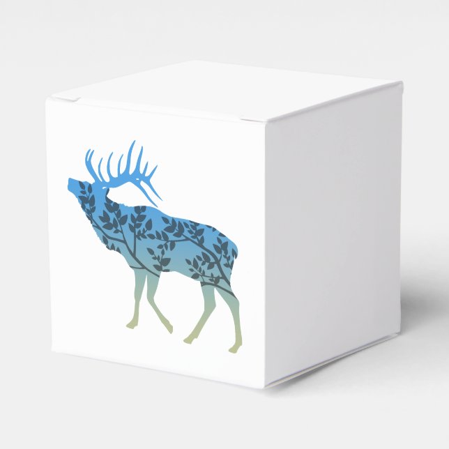 Elk Tree Favor Boxes (Front Side)