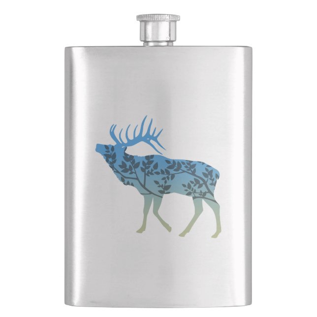 Elk Tree Flask (Front)
