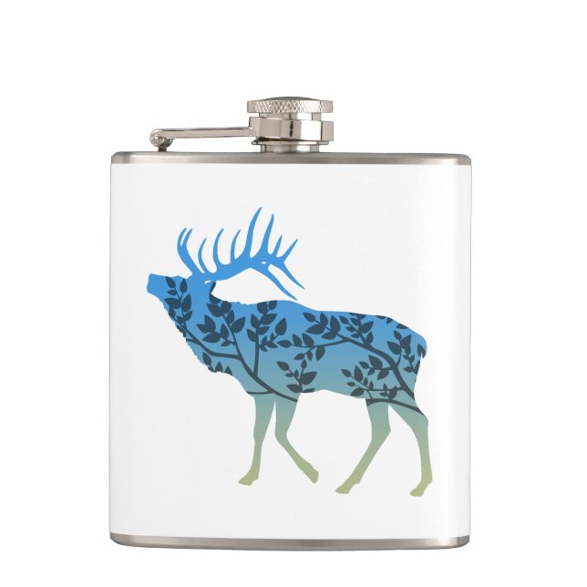 Elk Tree Flask (Front)