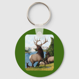 Elk Wapiti Keychain