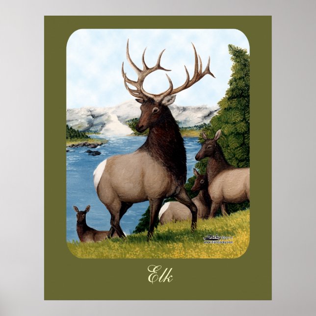 Elk Wapiti Poster (Front)