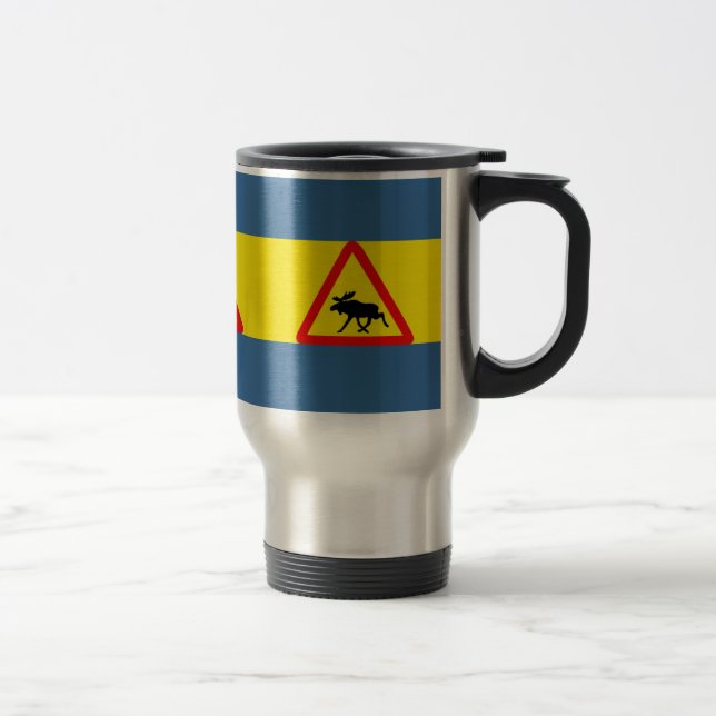 Elk warning travel mug (Right)