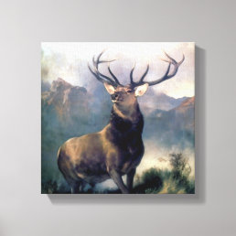 Elk wild Animal painting Canvas Print