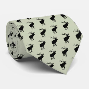Elk with Rack Neck Tie