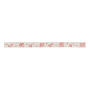 Elk Woods French Toile Christmas Grosgrain Ribbon