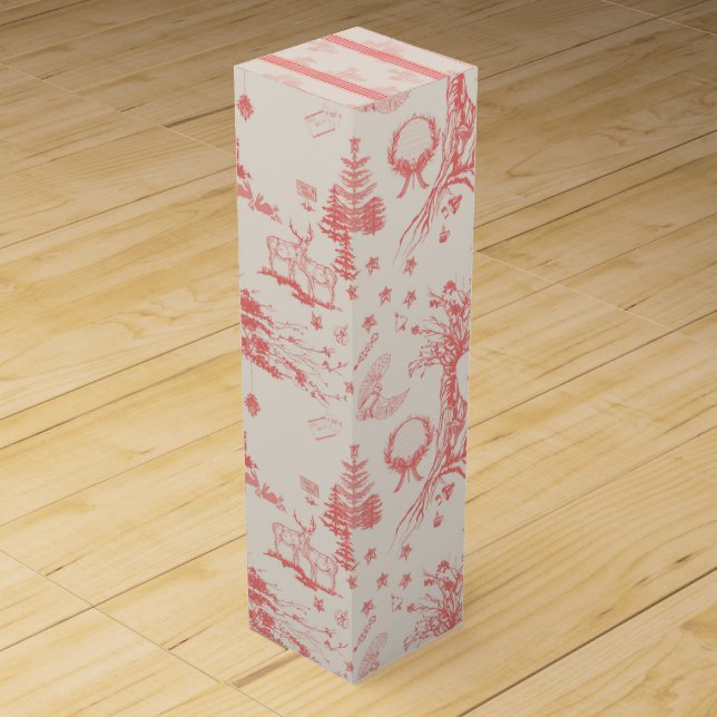 Elk Woods French Toile Wine Box (Front)