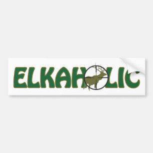 Elkaholic Bumper Sticker