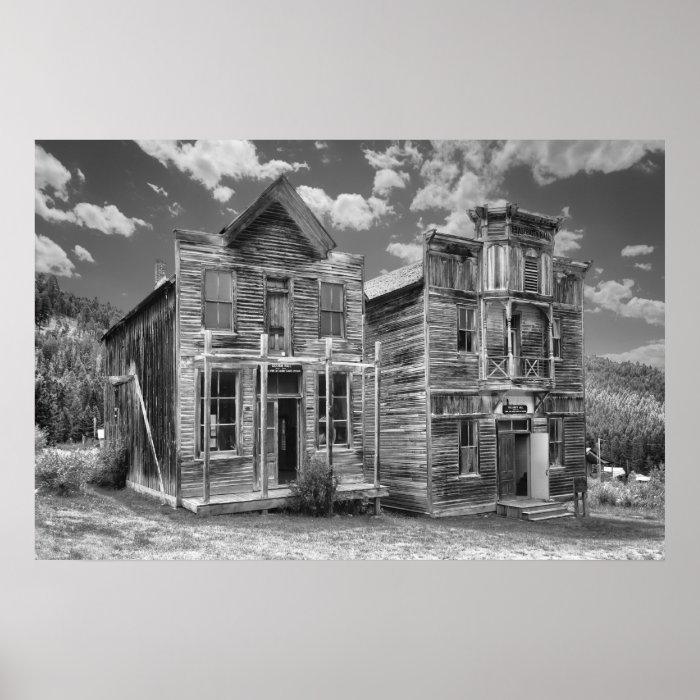 Elkhorn Ghost Town Public Halls   Montana Print