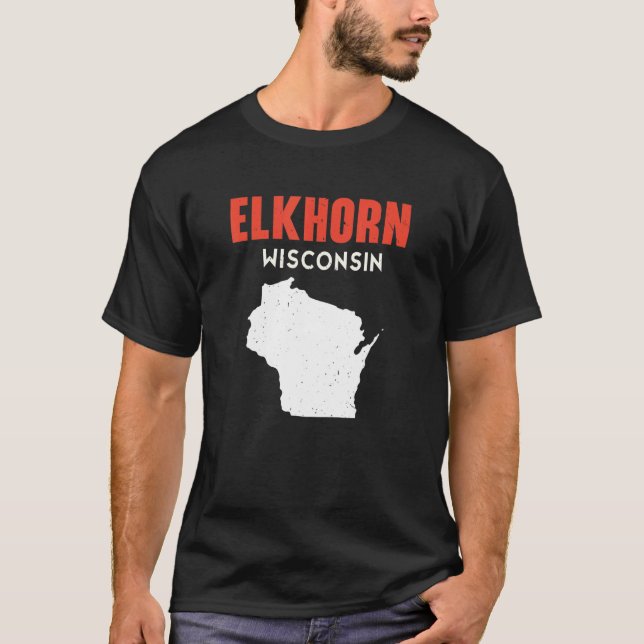 Elkhorn USA State America Travel Montanan Helena T-Shirt (Front)