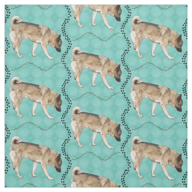 Elkhound Art Fabric (Swatch)