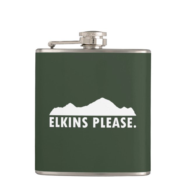 Elkins West Virginia Please Flask (Front)