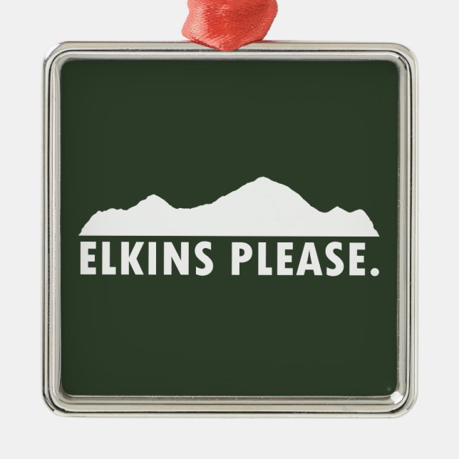 Elkins West Virginia Please Metal Ornament (Front)