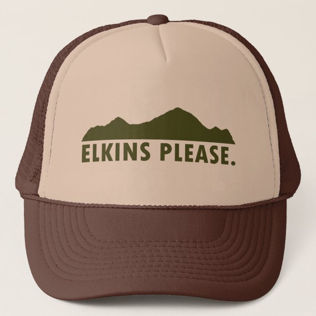 Elkins West Virginia Please Trucker Hat (Front)