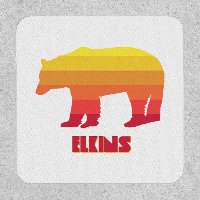 Elkins West Virginia Rainbow Bear Patch (Front)