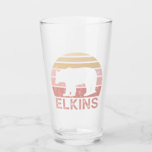 Elkins West Virginia Retro Bear Glass