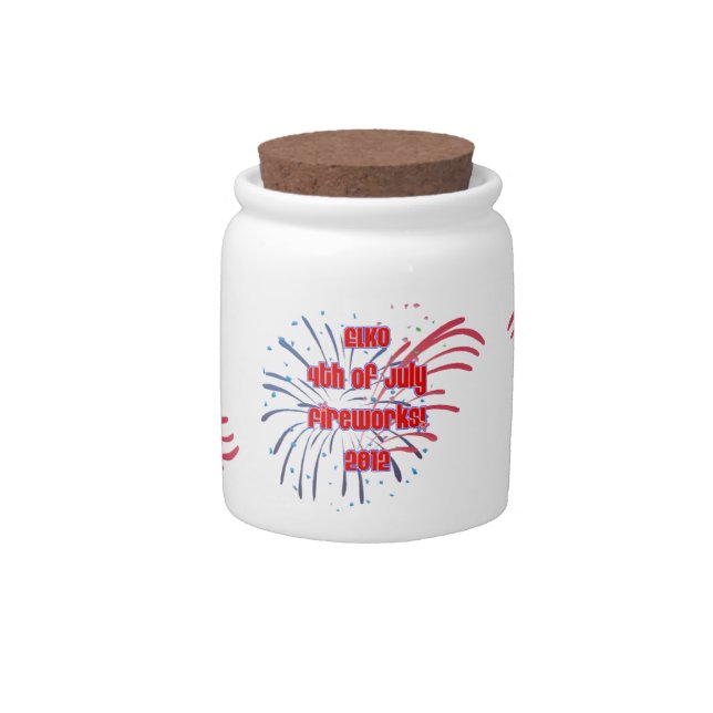 Elko 4th of July Cookie Jar (Front)