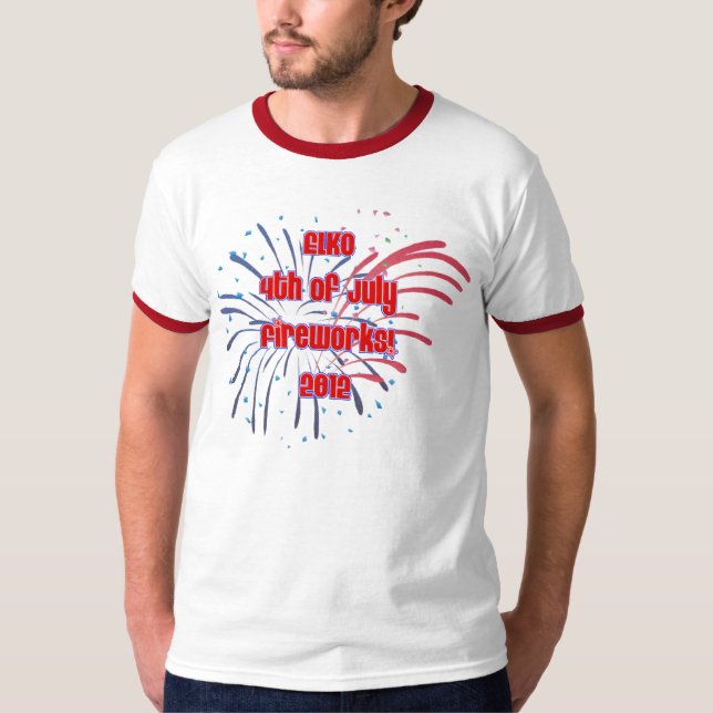 Elko Nevada Fireworks T-Shirt (Front)