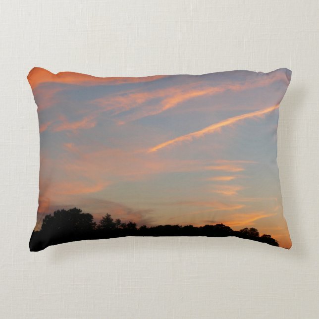 Elkridge Sunset Maryland Landscape Decorative Pillow (Front)