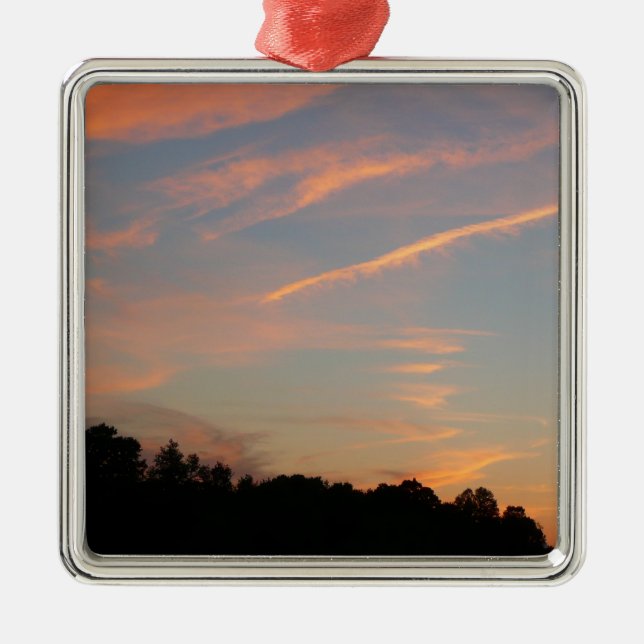 Elkridge Sunset Maryland Landscape Metal Ornament (Front)