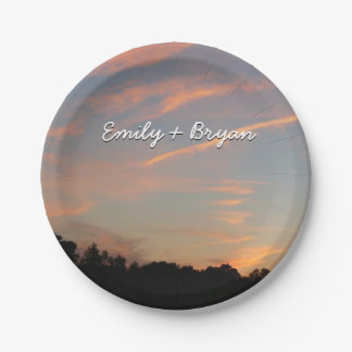 Elkridge Sunset Maryland Landscape Paper Plates
