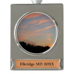 Elkridge Sunset Maryland Landscape Silver Plated Banner Ornament