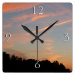 Elkridge Sunset Maryland Landscape Square Wall Clock