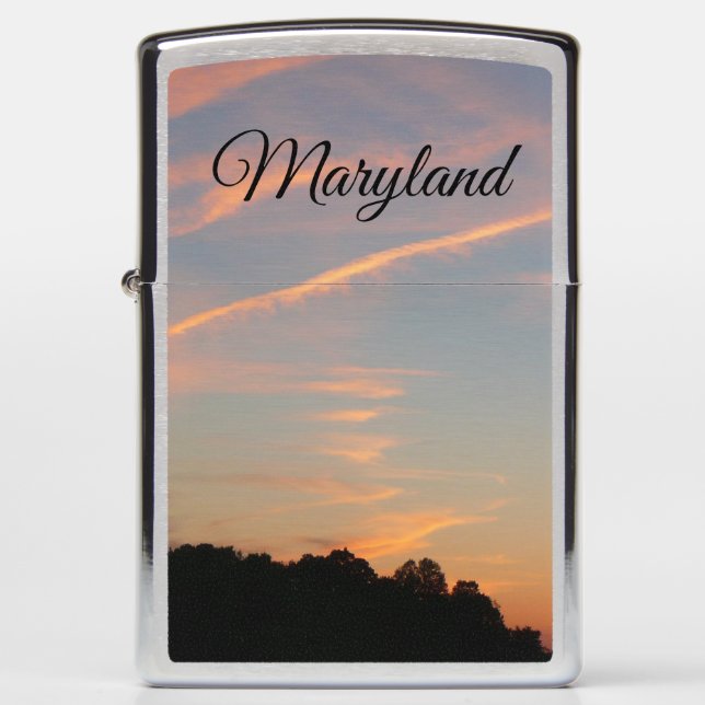 Elkridge Sunset Maryland Landscape Zippo Lighter (Front)