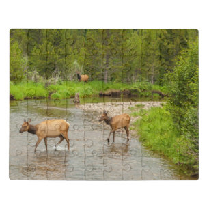 Elks Crossing the Colorado River Jigsaw Puzzle