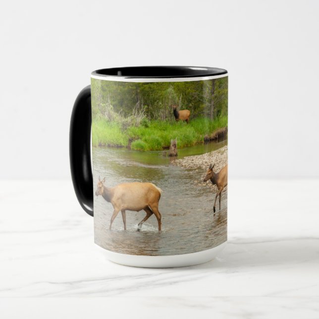 Elks Crossing the Colorado River Mug (Front Left)