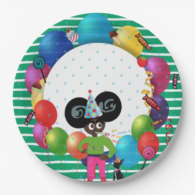 Ella B. Jenkins Paper Plate Green (Front)