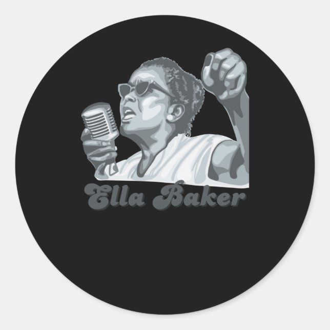 Ella Baker Portrait Sticker  (Front)
