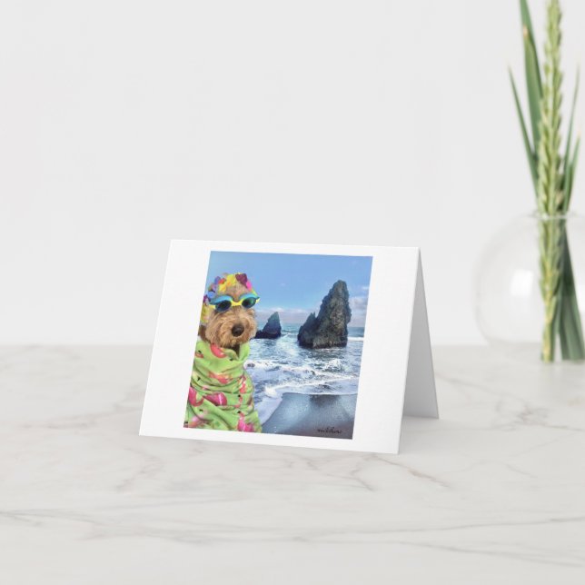 Ella Bella Banana on California Coast Thank You Card (Front)
