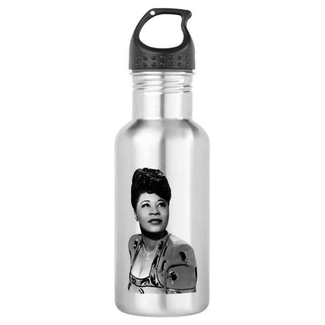 Ella Fitzgerald Stainless Steel Water Bottle (Front)