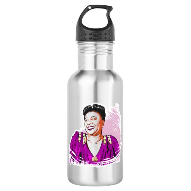 Ella Fitzgerald Stainless Steel Water Bottle (Front)