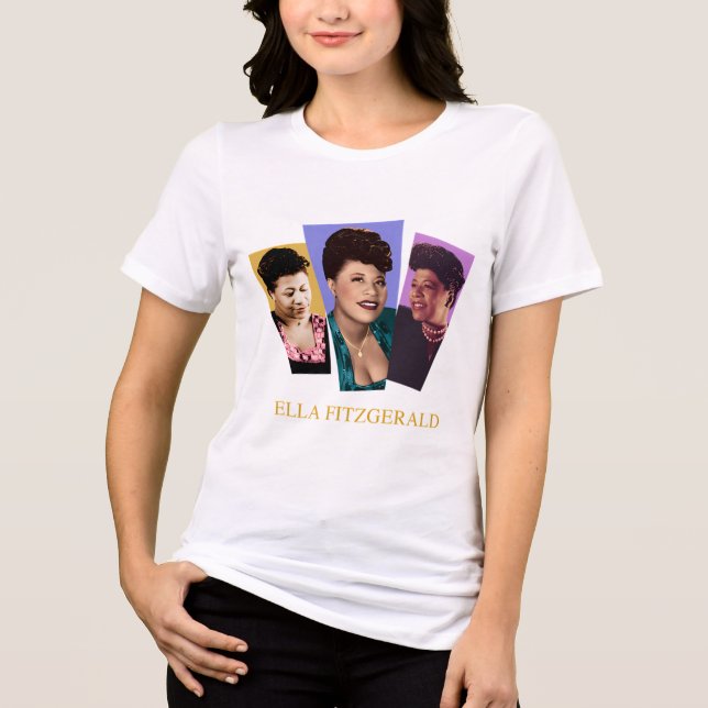 Ella Fitzgerald Tri-Blend Shirt (Front)