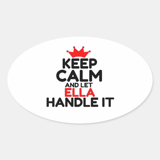 ELLA OVAL STICKER (Front)