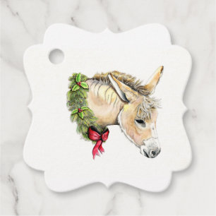 Ella the Christmas Donkey Favor Tags