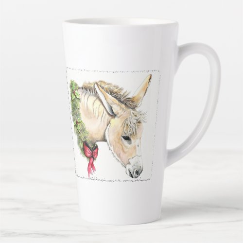 Ella the Christmas Donkey Latte Mug