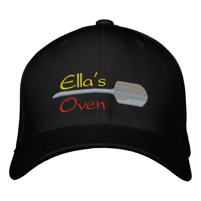 Ella's Oven Embroidered Baseball Cap (Front)