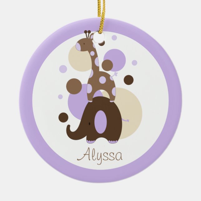 Elle-n-Friends Custom Ornament (Front)