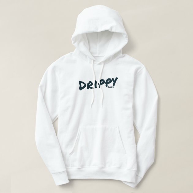 Drippy best sale white hoodie