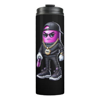 Elleki - Purple Pill Man Thermal Tumbler